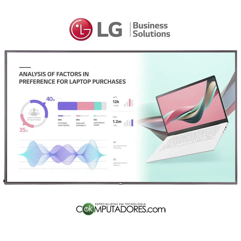 Monitor Profissional LFD LG Digital Signage 86UH5J-H.AWZM