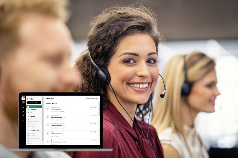 Banner Principal Contact Center com IA