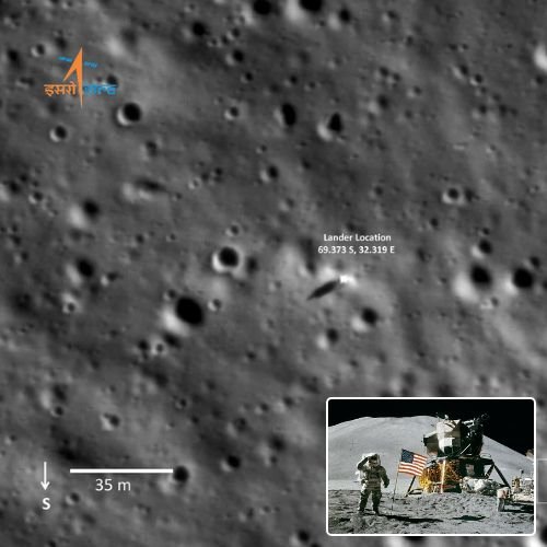 Foto Sonda Chandrayaan-2 Lua