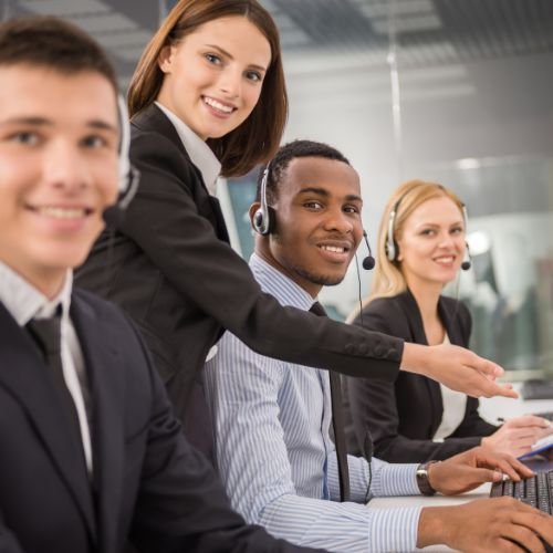 Equipe de Central de Atendimento Contact Center