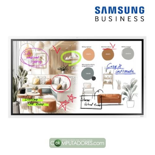 Novo Monitor Profissional Interativo Samsung Flip Pro WMFX com Tela Touch Ultra HD 4K