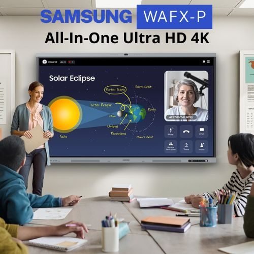 Capa Post Monitor Profissional Display Interativo Touch Screen Tudo-Em-Um LFD Samsung WAFX‑P Painel IPS Ultra HD 4K