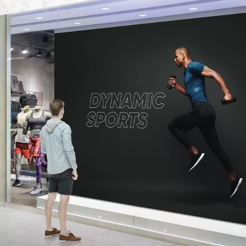 Monitor Video Wall LG com borda fina de 55 500 nits