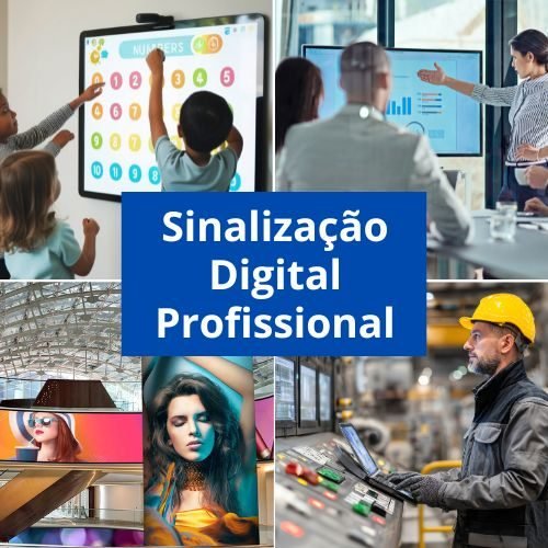 Monitores LFD, Videowall, Monitores Interativos e Painéis LED Sinalização Digital